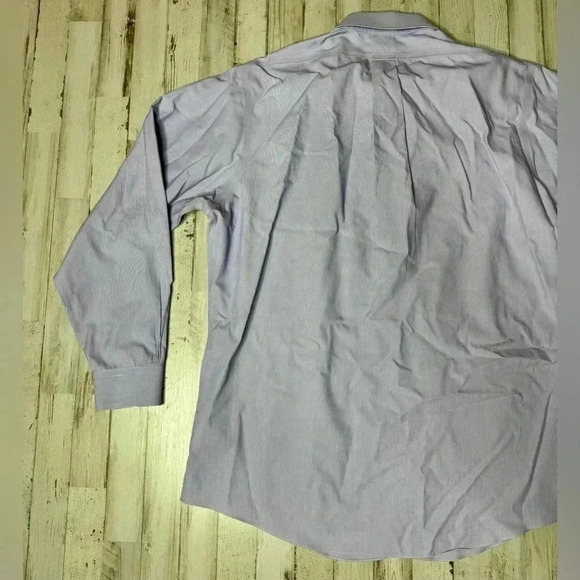Brooks Brothers Shirt Mens 17 4/5 Button Up Long Sleeve Dress Light Purple - Picture 13 of 13